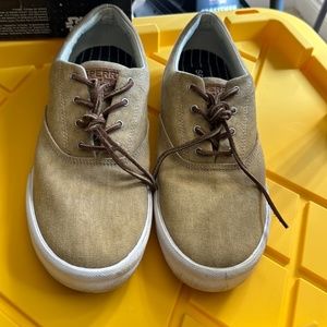 Sperry Men's Striper II CVO Boat Shoe, STS16796, Salt Washed Chino, 13M, EUC